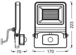 Osram - LED прожектор със сензор ENDURA LED/50W/230V 4000K IP44