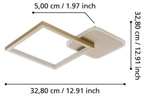 Eglo 900424 - LED Димируем плафон GAFARES LED/15W/230V златист + д.у