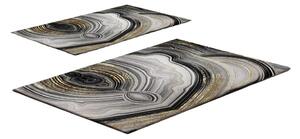 Сиви/ в златист цвят килими за баня в комплект 2 бр. 60x100 cm CT – Foutastic