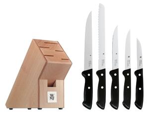 Комплект от 5 ножа с кухненски блок от неръждаема стомана Cromargan® Line Classic - WMF
