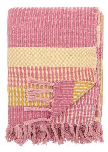 Жълто/розово одеяло от рециклиран памук 130x160 cm Isnel – Bloomingville