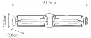 Стенно осветление за баня Masthead, месинг, 2 светлини, височина 61 cm