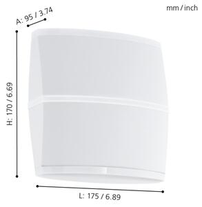 Eglo 96006 - LED Екстериорна Стенна лампа PERAFITA 2xLED/6W IP44