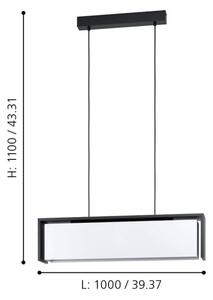 Eglo 900075 - LED RGBW Димируем висящ полилей VALDELAGRANO-Z LED/33,6W/230V