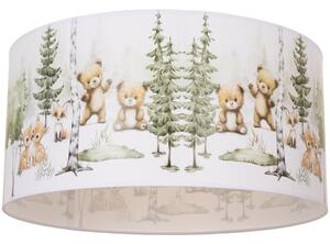 Детско таванно осветително тяло KIDS ROOM 1xE27/60W/230V Ø 40 см с животински мотиви