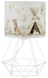 Детска настолна лампа KIDS ROOM 1xE27/60W/230V Ø 18 см с животинчета