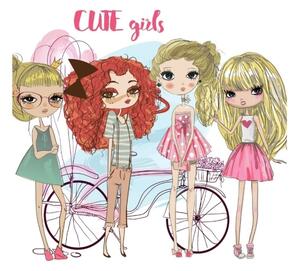 Детски полилей GIRLS VIBES 1xE27/60W/230V Ø 40 см за момичета