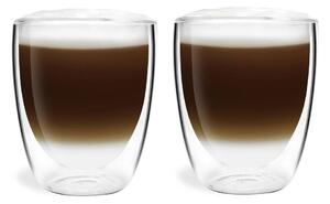 Стъклени чаши в комплект 2 бр. с двойни дъна/за лате 320 ml Amo – Vialli Design