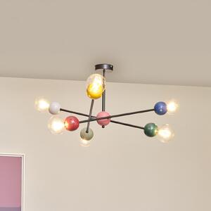OSRAM Таванска лампа Decor Bubble, 6-светлинна, стомана, цветна, E27, Затъмняване, Многоцветен, Дневна/трапезария, Метал, Модерен