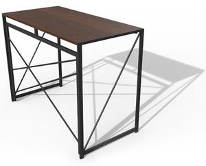 Компютърно бюро RFG Soho, 100 x 50 x 75 cm, сгъваема конструкция, тъмен орех