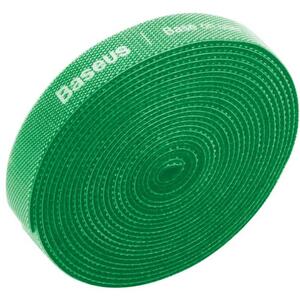 Лента за организиране на кабели Baseus Rainbow Circle Velcro Strap, 300Cm, велкро, зелена