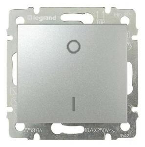 Двуполюсен ключ Legrand Valena, алуминий