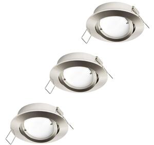 Eglo 31692 - Комплект 3x LED вградени осветителни тела TEDO 1xGU10/5W/230V