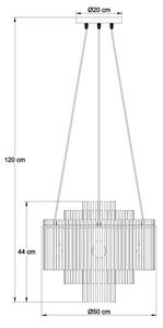 Globo 15698H1M - Полилей на кабел GORLEY 5xE27/60W/230V златист