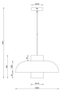 Globo 15755S - Висяща лампа на кабел LOWE 1xE27/60W/230V черна
