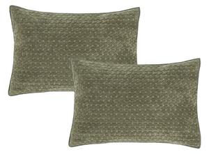 Калъфки за възглавници в комплект 2 бр. 50x75 cm Attica Velvet Embroidered – Bianca