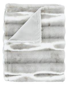 Светлосиво одеяло от изкуствена кожа 130x170 cm Flint – Catherine Lansfield