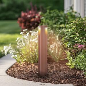 Lucande LED осветление за пътеки Raiku, ръждив цвят, алуминий, 65 cm, Кафяв / ръждив, Алуминий, Модерен
