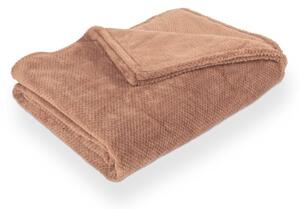Кафяво одеяло от микроплюш 150x200 cm Pippa – Tiseco Home Studio