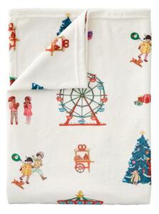 Бяло бебешко одеяло от микроплюш 150x200 cm Christmas Fairground – Belle & Boo