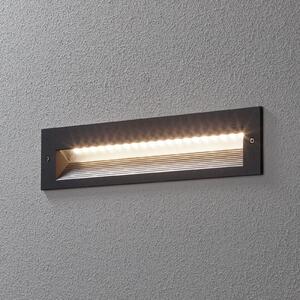BEGA 33055 LED за стена вграждане 3 000K графит 32 cm, Сив, Коридор, Метал, Ъглово вградено осветление