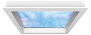Hera LED панел Sky Window 60x60cm с монтажна рамка, Затъмняване, Бял, Дневна/трапезария, Метал, Модерен, Директен ъглов таван