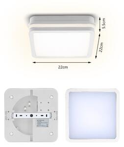 Brilagi - LED външно осветително тяло BENE LED/18W/230V 22x22 cm бяло IP54