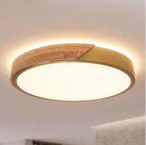 BRILAGI - LED таванно осветително тяло PILANA LED/24W/230V дъб/златист Ø 30 см