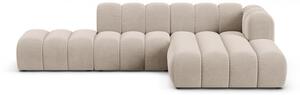Бежов ъглов диван (десен ъгъл) Lupine – Micadoni Home