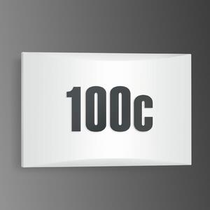STEINEL L 1 N LED осветление за стена с номер на къща IP54, Бял, Пластмаса, Модерен