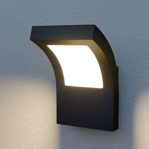 Arcchio LED външно стенно осветление Advik, IP65, антрацит, метал, Черен, Алуминий, Модерен