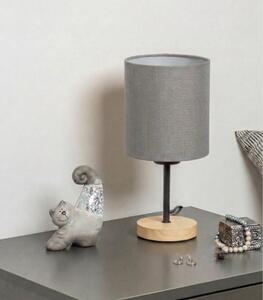 Brilagi - Настолна лампа NUBILA WOOD 1xE27/25W/230V дъб/черен/светлосив