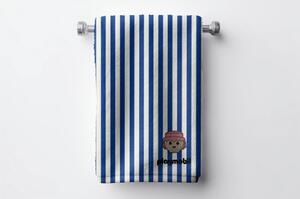 Синя памучна детска кърпа 75x140 cm Stripes – Playmobil