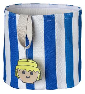 Синя текстилна детска кошница за играчки ø 30x28 cm Stripes – Playmobil