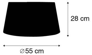 Ленен абажур сив 55/45/28