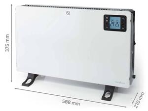 Nedis HTCO50WTW - Електрически нагревател/конвектор 750/1250/2000W/230V WT + дистанционно управление