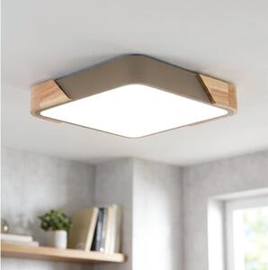 BRILAGI - LED таванен плафон PILANA SQUARE LED/24W/230V дъб/бежов 32x32 см