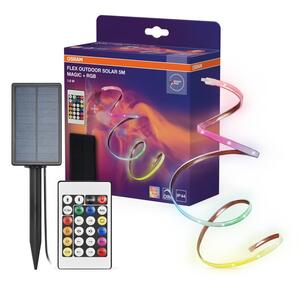 Osram - LED RGB димируема соларна лента FLEX MAGIC 5m LED/1,6W/3,7V 2000 mAh IP44 + дистанционно управление