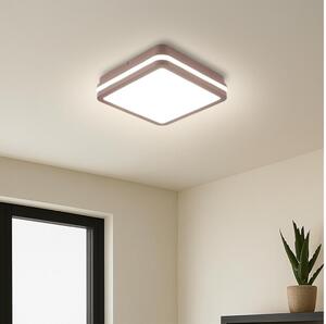 Brilagi -LED Външно таванно осветително тяло BENE LED/18W/230V 21,5x21,5 cm кафяво IP54