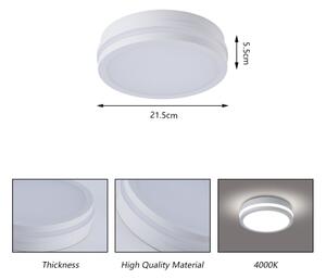 Brilagi - LED външно таванно осветително тяло BENE LED/18W/230V Ø 21,5 см бяло IP54