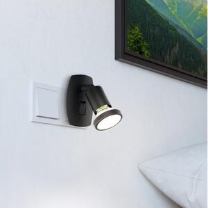 Eglo 300911 - LED осветително тяло за контакт PARRINI 1xGU10/4,5W/230V черно