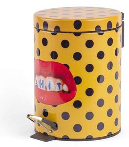 Seletti - Shit Toiletpaper Home Dustbin Ø25xH39,5 Жълт/Черно/Multicolor Seletti