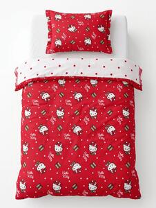 Sinsay - Коледен спален комплект Hello Kitty - червeн