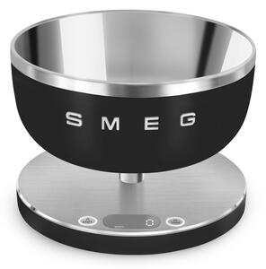 Кухненска везна Smeg Collezione KSC01BLMWW, До 5 кг/5 л, ТАРА, LED дисплей, Противоплъзгаща се основа, Автономия до 36 часа, Черен мат