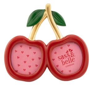 Червена стояща рамка от полирезин 17,5x15,5 cm Cherry – Sass & Belle