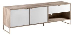 ТВ шкаф Denver (pewtar halifax oak + white gloss)