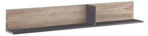 Полица за стена Denver (pewtar halifax oak + anthracite)