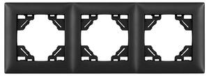 Тройна рамка за контакти OSTE JNH015-3F Black