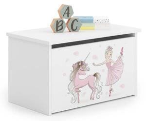 Детски шкаф Daria с принт (unicorn and girl)