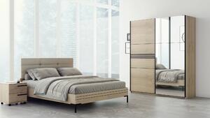 Спален комплект Line - конфигурация 1 (140, V01, 140 х 200 см, ролкови, Rinaldi 03)